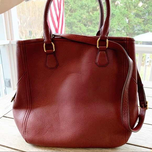 j crew tote leather